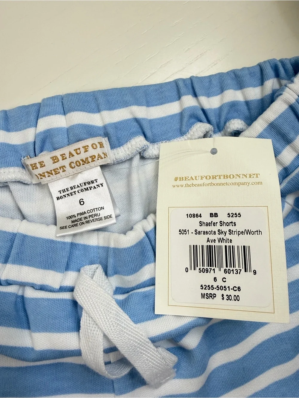 NWT Peggy Green Polo + TBBC Striped Shaefer Shorts 6